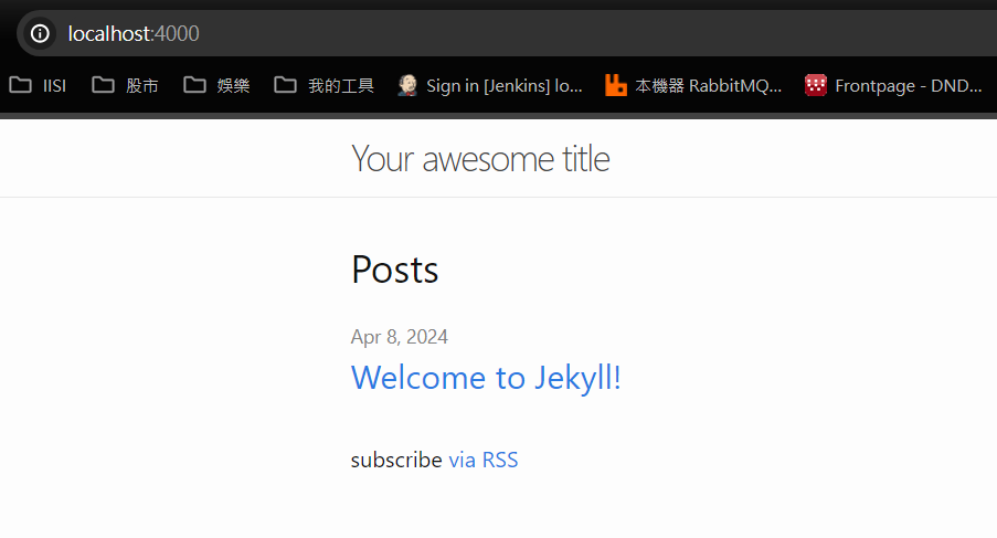 Jekyll 範本網站 DEMO